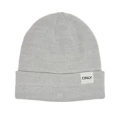 Czapki damskie - Czapka damska Only Spring Life beanie szara - miniaturka - grafika 1