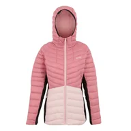 Kurtki i kamizelki sportowe damskie - Regatta Kurtka damska hybrydowa z kapturem Leedre Różowy, Rozmiar: 44 - miniaturka - grafika 1