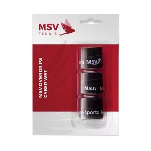 Owijka Msv Overgrips Cyber Wet 3 Pack Czarna - Tenis ziemny - miniaturka - grafika 1