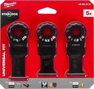 Milwaukee ZESTAW BRZESZCZOTÓW DO MUTLINARZĘDZIA 5 SZT. - Brzeszczoty - miniaturka - grafika 1