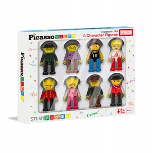 PICASSO TILES Klocki magnetyczne edukacyjne 8 figurki ludziki Picasso Tiles - Klocki - miniaturka - grafika 1