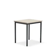 Meble do szkół i przedszkoli - Biurko BORÅS PLUS, 700x600x720 mm, popielaty laminat, antracyt - miniaturka - grafika 1