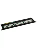 Pozostałe akcesoria sieciowe - Patch panel OPTIMUM UTP kat.5e 24 porty LSA 0.5U - miniaturka - grafika 1