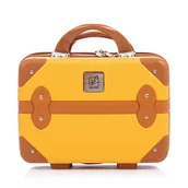 Kosmetyczki, organizery i kuferki - Kuferek Semi Line T5841-1 Żółty - miniaturka - grafika 1