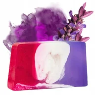 Mydła - MYDŁO GLICERYNOWE Z LAWENDĄ handmade Bieszczadzka Sadyba na prezent 100 g - miniaturka - grafika 1