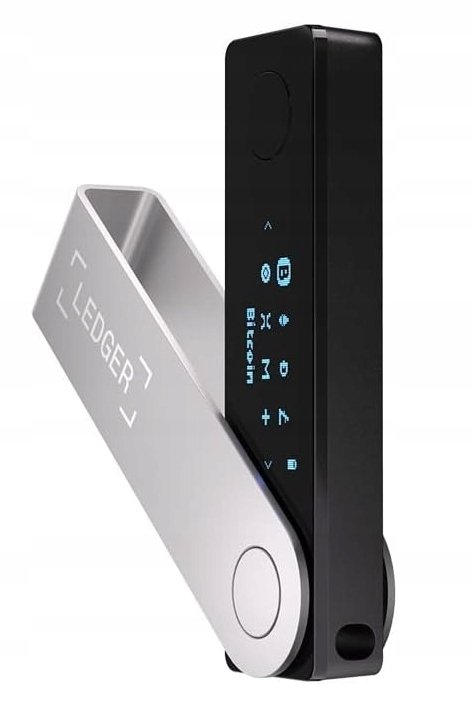 Portfel kryptowalutowy Ledger Nano X srebrno-czarny