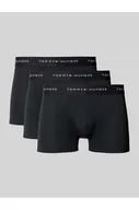 Majtki damskie - Obcisłe bokserki o kroju regular fit z pasem z logo - Tommy Hilfiger - miniaturka - grafika 1