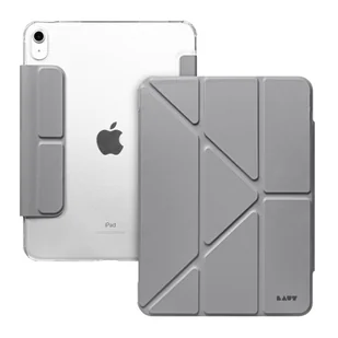 LAUT Huex Folio - etui pokrowiec book cover obudowa ochronna z uchwytem do Apple Pencil do iPad 10.9" 10G (gray) - Etui do tabletów - miniaturka - grafika 1