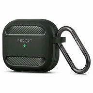 Akcesoria do słuchawek - Apple Spigen Etui Spigen Rugged Armor AirPods 3, zielone 8809710758612 - miniaturka - grafika 1