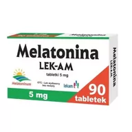 Układ nerwowy - Melatonina LEK-AM 5mg, 90 tabletek - !!! 24h WYSYŁKA !!! - miniaturka - grafika 1
