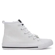 Buty dla dziewczynek - Trampki Karl Lagerfeld Kids Z30585 S Biały - miniaturka - grafika 1