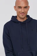 Bluzy męskie - G-Star Raw bluza męska kolor granatowy z kapturem gładka - miniaturka - grafika 1
