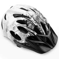 Kaski rowerowe - Kask Rowerowy Spokey Checkpoint 55-58 Cm Biało-Czarny 926890 - miniaturka - grafika 1