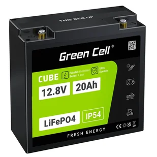 Green Cell CUBE akumulator LiFePO4 20Ah 12.8V 256Wh LFPGC12V20AH - Akumulatory ogólnego zastosowania - miniaturka - grafika 1