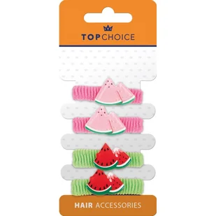 TOP CHOICE Frotki do włosów 22975 4szt - Ozdoby do włosów - miniaturka - grafika 1