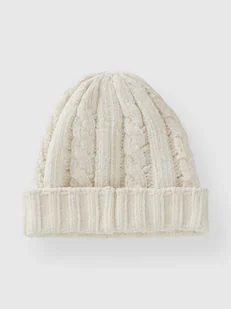 Benetton Czapka w kolorze białym - Czapki damskie - miniaturka - grafika 1