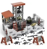 Klocki - Zestaw Klocków DPros– BAZA WOJSKOWA z Wieżami strażniczymi i UZBROJENIEM - miniaturka - grafika 1