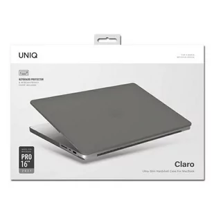 UNIQ etui Claro MacBook Pro 16" (2021) przezroczysty szary/smoke matt grey - Etui i futerały do telefonów - miniaturka - grafika 3