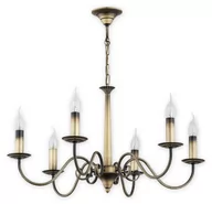 Lampy sufitowe - Lemir Asti żyrandol 6 pł. / patyna O2896 W6 PAT - miniaturka - grafika 1
