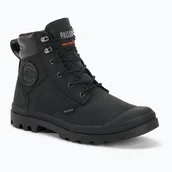 Botki damskie - Buty Palladium Pampa SHIeld WP+ LUX black/black - miniaturka - grafika 1