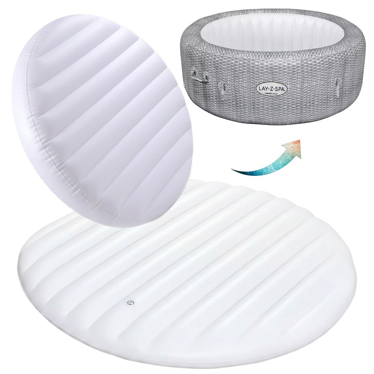 Bestway nakrywa termoizolacyjna dmuchana poduszka jacuzi lay-z-spa 60043