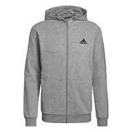 Bluzy męskie - adidas Męska bluza M Gmdy Fz Hd, szary (Medium Grey Heather), S - miniaturka - grafika 1
