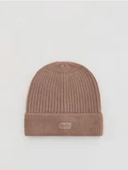 Czapki damskie - Reserved - Czapka z wiskozą - brązowy - miniaturka - grafika 1