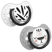 Smoczki uspokajające - Lovi Lovi Dynamiczny smoczek uspokajający 3-6m Salt&Pepper 2szt. | szybka  | szeroki wybór smoczków uspokajających - miniaturka - grafika 1