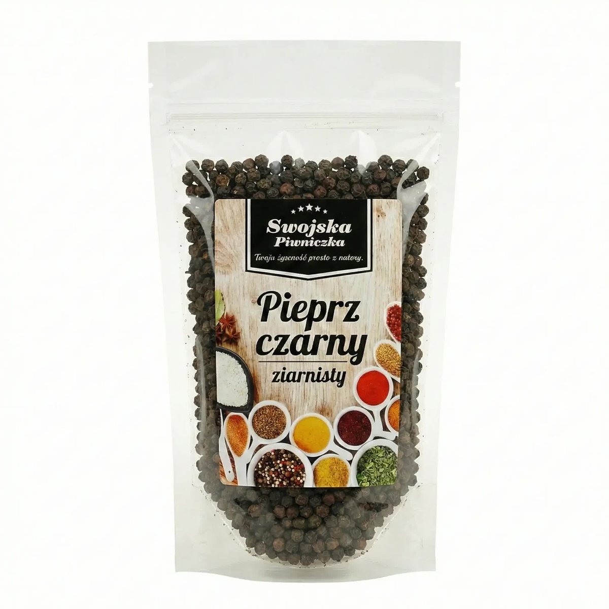 PIEPRZ CZARNY ZIARNO ZIARNISTY 500g Swojska Piwniczka