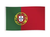Dekoracje sali - Flaga narodowa Portugalia - 150 x 90 cm - 1 szt. - miniaturka - grafika 1