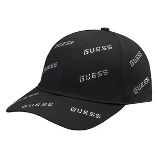 Damska Czapka z daszkiem GUESS LOGO STUDS BASEBALL CAP V4RZ03WFKN0-JBLK – Czarny - Czapki damskie - miniaturka - grafika 1
