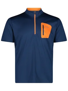 CMP Koszulka kolarska w kolorze granatowo-pomarańczowym - Koszulki sportowe męskie - miniaturka - grafika 1