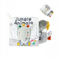 Zabawki sensoryczne - książeczki dla niemowląt wysoki kontrast Sensoryczne zabawki dla dzieci - miniaturka - grafika 1