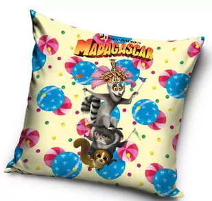 Poszewka  Velvet 40x40 miła pluszowa Madagaskar Król Julian - Pościel dla dzieci - miniaturka - grafika 1