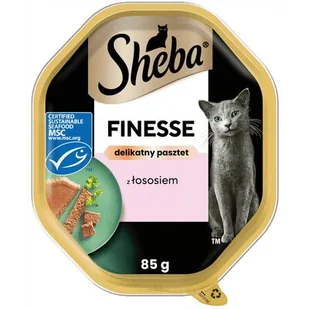Karma dla kota SHEBA Finesse Łosoś 85 g - Mokra karma dla kotów - miniaturka - grafika 1