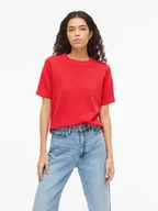 Swetry damskie - Vila Sweter "Vilollo" w kolorze czerwonym - miniaturka - grafika 1