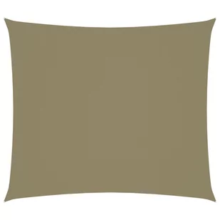 vidaXL Prostokątny żagiel ogrodowy, tkanina Oxford, 2,5x3 m, beżowy vidaXL - Parasole ogrodowe - miniaturka - grafika 1