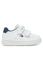 Buty dla chłopców - Tommy Hilfiger Sneakersy Low Cut Velcro Sneaker T1X9-34062-1355 M Biały - miniaturka - grafika 1