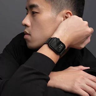 UNIQ pasek Strova Apple Watch 42/44/45mm Series 4/5/6/7/SE Stainless Steel czarny/midnight black - Akcesoria do smartwatchy - miniaturka - grafika 7