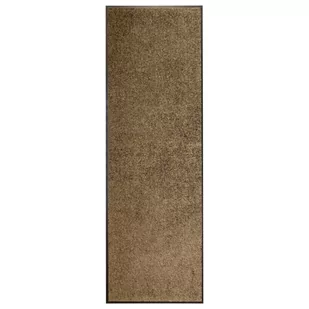 vidaXL Wycieraczka z możliwością prania, brązowa, 60 x 180 cm - Wycieraczki - miniaturka - grafika 1