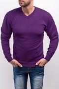 Swetry męskie - bluza/ sweter męski 2200 - fiolet - Risardi - miniaturka - grafika 1