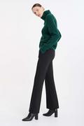 Swetry damskie - Zielony sweter z metaliczną nitką - Greenpoint - miniaturka - grafika 1