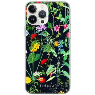 Etui do Samsung GALAXY NOTE 20 ULTRA Kwiaty 041 Babaco Nadruk pełny Czarny - Etui i futerały do telefonów - miniaturka - grafika 1