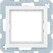 Gniazdka elektryczne - Hager Polo B.Kwadrat/B.3/B.7 Zestaw adaptacyjny do modułów systo 45x45 mm biały mat 14401909 14401909 - miniaturka - grafika 1