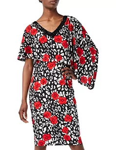 Gina Bacconi Damska sukienka z nadrukiem z dżerseju, Czarny/Czerwony, 42 - Sukienki - miniaturka - grafika 1