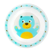 Miseczki i talerzyki dla dzieci - Canpol Babies Talerzyk Plastikowy Cute Animals 9m+ Miś - miniaturka - grafika 1