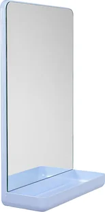 Lustro ścienne Mirror & More jasnoniebieskie z półką - Lustra - miniaturka - grafika 1