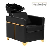 Myjki fryzjerskie - Gabbiano myjnia fryzjerska Toledo złoto czarna / czarna - miniaturka - grafika 1