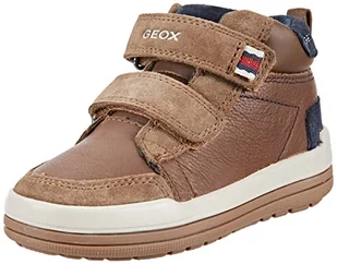 Geox J CHARZ Boy A Sneaker, brązowy/granatowy, 35 EU - Moda i Uroda OUTLET - miniaturka - grafika 1