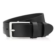 Paski - PASEK MĘSKI SKÓRZANY CZARNY 100 CM ZE SREBRNĄ KLAMRĄ PAOLO PERUZZI PG-03-BLS-100 - miniaturka - grafika 1